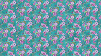 Nightshade : Pink Flowers On Teal DP27729-64