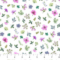 Nightshade : Tiny Flowers On White DP27733-10