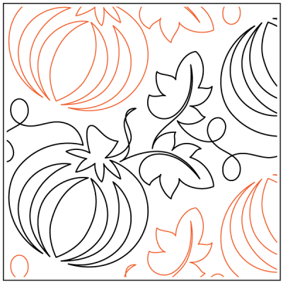 Quilting Service Pantograph : Pumpkin Spice (10.5