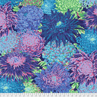Kaffe Fassett : Japanese Chrysanthemum Blue PWPJ041.BLUEX