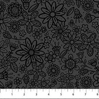 Basically B+W :  Groovy Garden Black