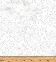 Rose Whispers 108" Wide Backing - Silver