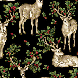 Winter In The Pines : Deer Black (Metallic)