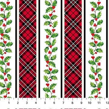 Cardinal Christmas : Plaid Stripe 25482-10