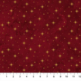 O Christmas Tree : Stars Dk Red
