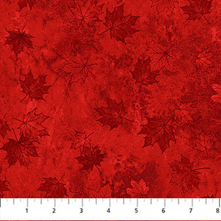 Oh Canada 14 : Small Tonal Leaves Lt Red