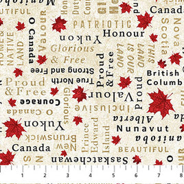 Oh Canada 14 : Words Beige