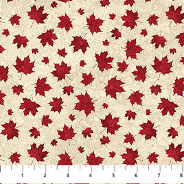 Oh Canada 14 : Red Leaves Beige