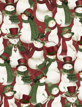 Woodland Snowmen : Packed Snowmen Red