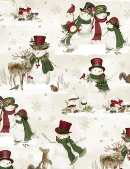 Woodland Snowmen : Scenic Snowmen Cream