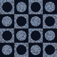 Dots and Holes : Indigo Panel 8150P-77