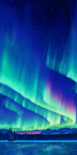 Cosmic Flow 108" Blue/Green