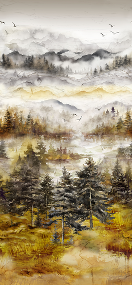 Misty Morning : 108" Scenic Backing