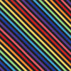 BeColorful : Black Rainbow Bias Stripe