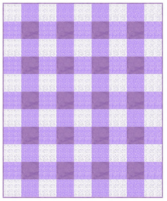 All Inclusive Quilt Kit : Baby Plaid Lavender Seeds