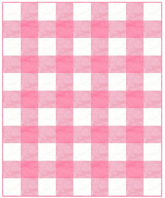 All Inclusive Quilt Kit : Baby Plaid Toscana Pink