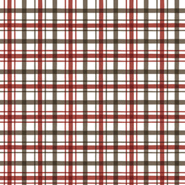 Covered Bridges In Winter : Plaid Barn Red
