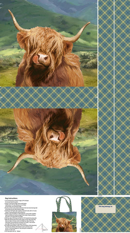 Highland Home : 24" Canvas Bag Panel