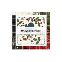 Maywood Holly Jolly Flannel : 42 5" Squares