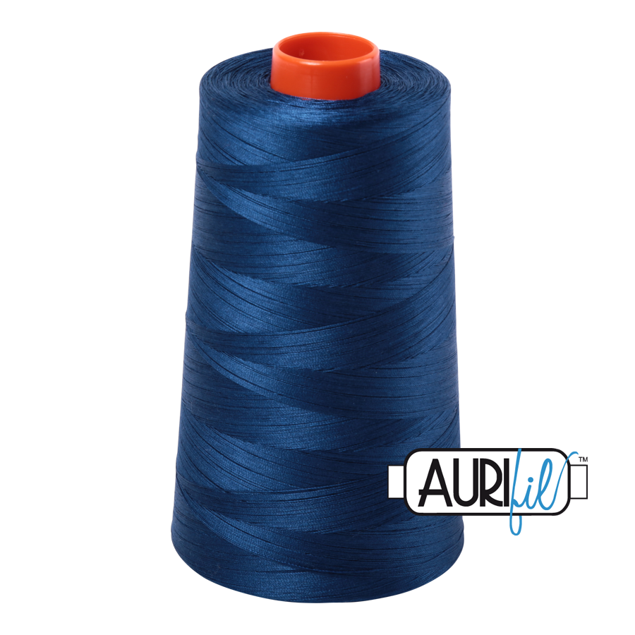 Aurifil 50wt Cotton Mako 2783 Med Delft Blue - 5900m Cone