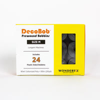 DecoBob PreWound M Bobbins : DBLM-111 Metal Grey