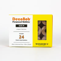 DecoBob PreWound M Bobbins : DBLM-414 Soft Tan