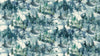 Northern Peaks Trees Blue DP25168-48