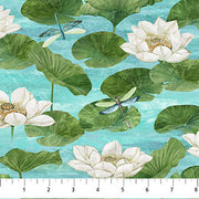 Tranquil Waters : Water Lillies Turqoise DP27208-68