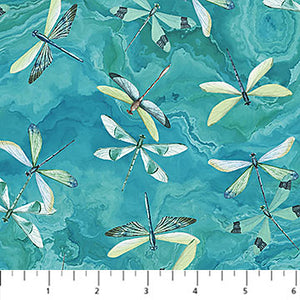 Tranquil Waters : Dragonflies On Turquoise DP27209-46