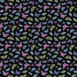 Nightshade : Tossed Moths On Black DP27731-99