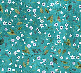 Nightshade : Tiny Flowers On Teal DP27734-64