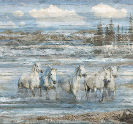 Running Free :  40" x 42" Panel