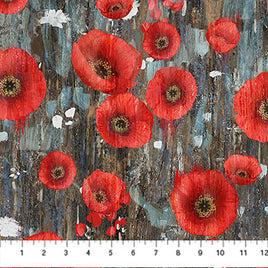 Poppy Meadow : Poppy Charcoal Multi