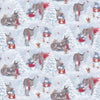 Donkeys Christmas Flannel  : Animal Toss F25326-42