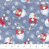 Donkeys Christmas Flannel  : Snowmen F25328-44
