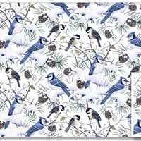 Winter Jays Flannel  : Birds F27196-42