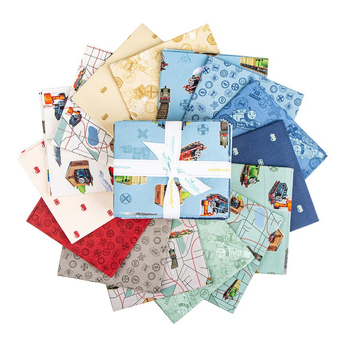 Thomas & Friends 80th Anniversary Fat Quarter Bundle, 15 Pcs.| The ...