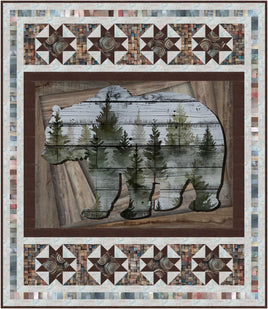 Out Of The Woodwork : Framed In Quilt Kit 58"x67"
