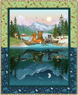 Happy Campers : Fun Around The Clock 36"x44" Quilt Kit