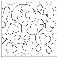 Quilting Service Pantograph : Heart Meander