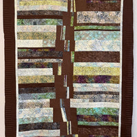 Brown Batik FMQ Sampler