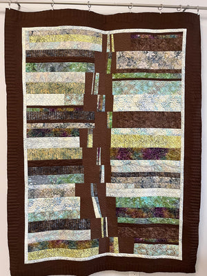 Brown Batik FMQ Sampler