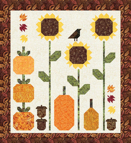 PreOrder : Feels Like Fall Batik Quilt Kit 75x82