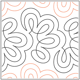 Quilting Service Pantograph : Knit1 Purl2  (3" Vertical Repeat)