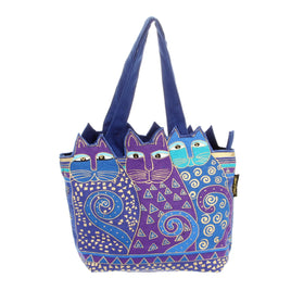Laurel Burch Bags : Tres Gatos Indigo Cats Med Tote