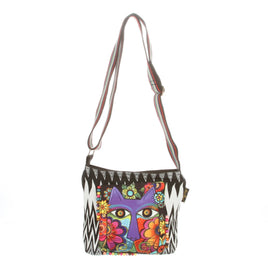 Laurel Burch Bags : Blossoming Feline Crossbody