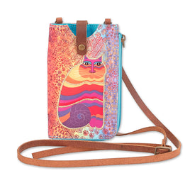 Laurel Burch Bags : Rainbow Felines Sm Crossbody