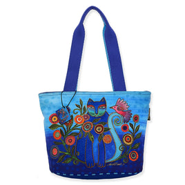 Laurel Burch Bags : Cat Cerulean Med Tote