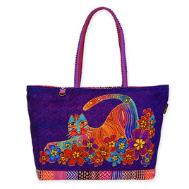Laurel Burch Bags : Catnificent Shoulder Tote Large