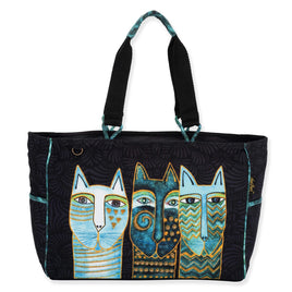 Laurel Burch Bags : Cat Star Gazers Large Tote